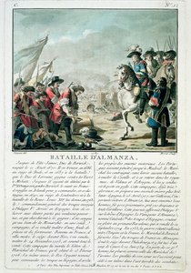Battle of Almansa, engraved by Jean Baptiste Morret